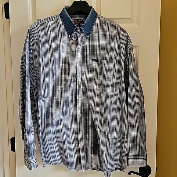 Chaps Ralph Lauren Men's Button Down Shirt, XXL, Blue - Picture 1 of 5
